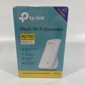 TP-LINK AC750 Dual Band 433‎ Mbps Mesh WiFi Range Extender Works W/ Any Router
